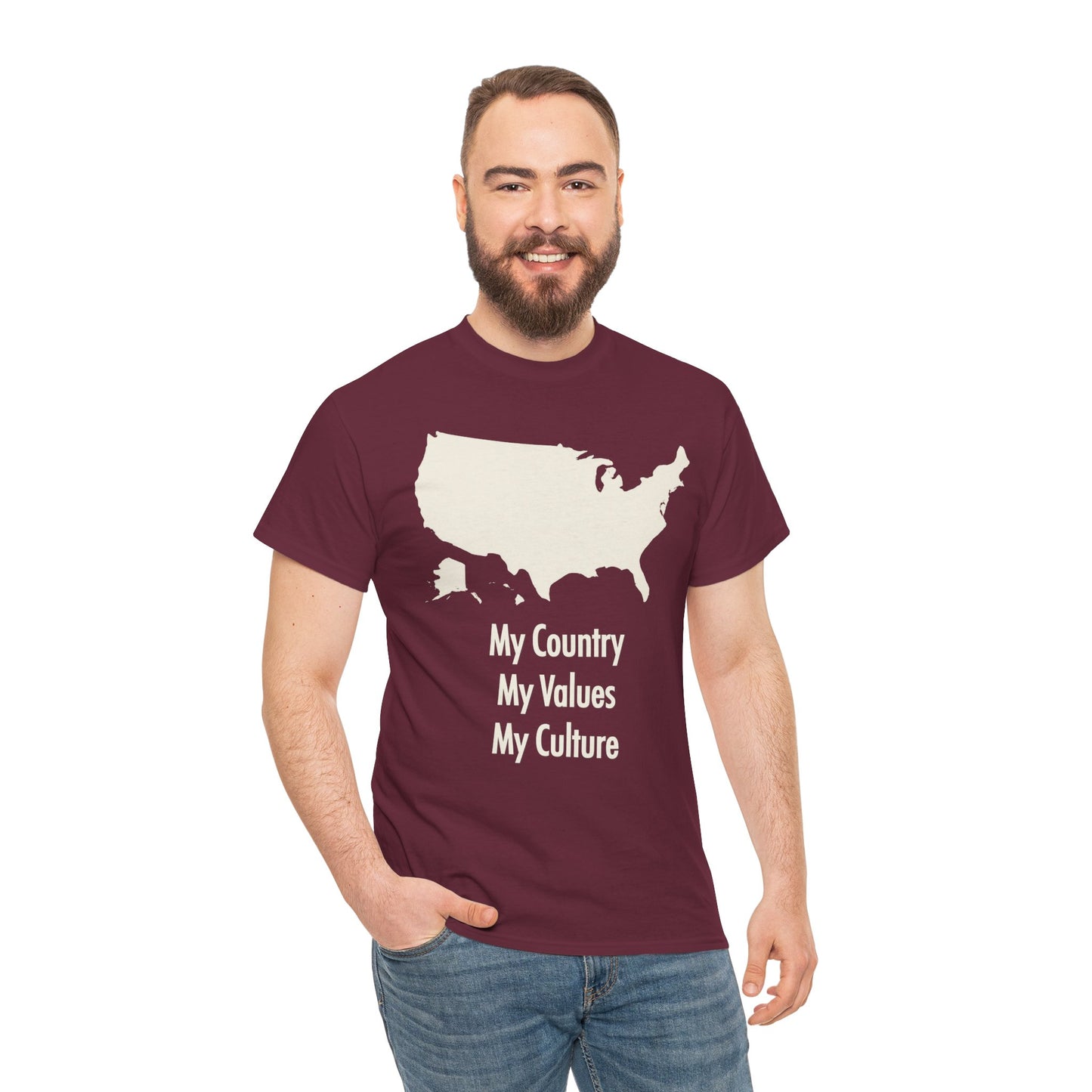 My Country My Values | Patriotic T-Shirt for Proud Americans
