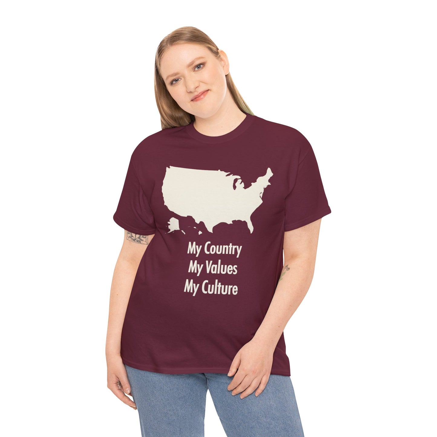 My Country My Values | Patriotic T-Shirt for Proud Americans