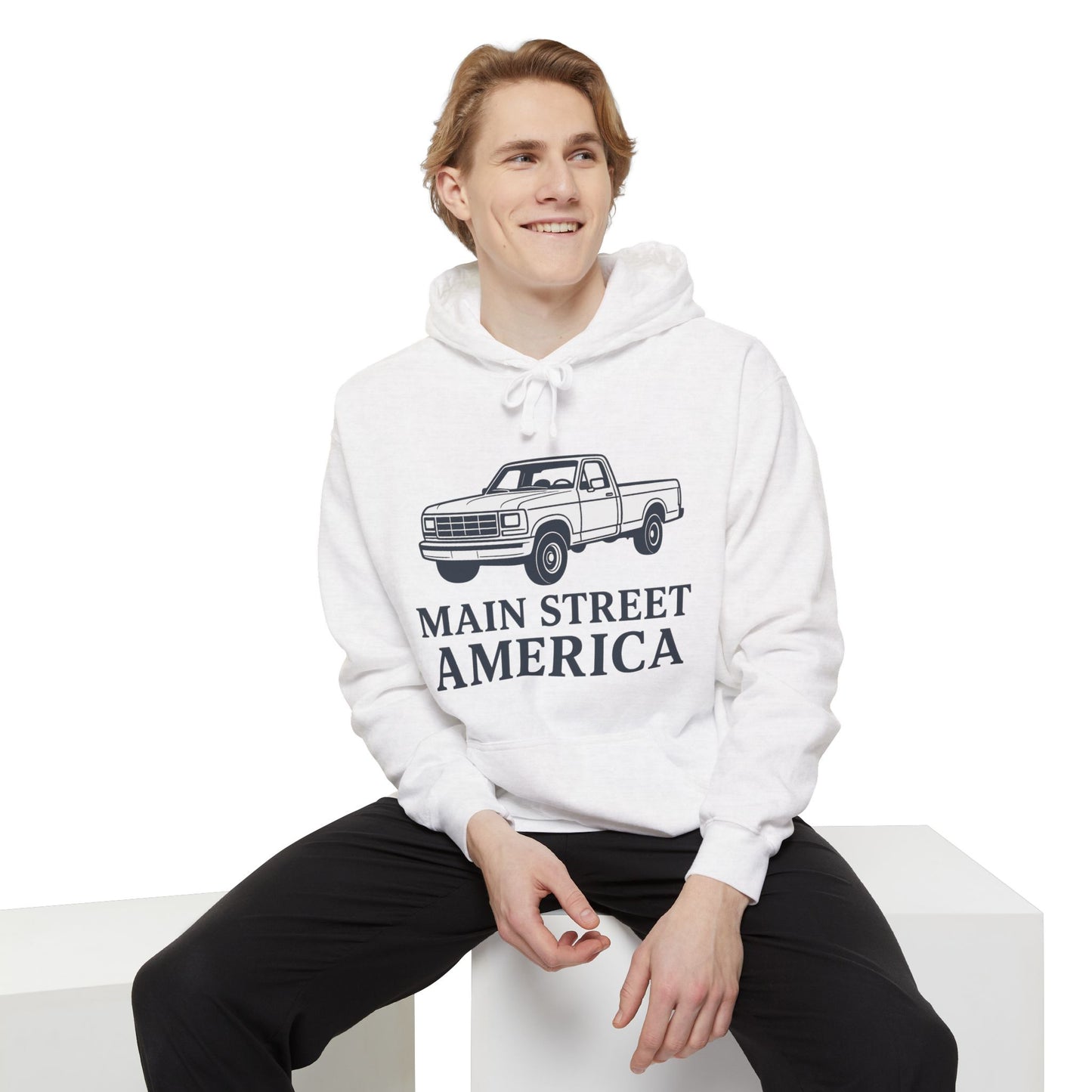 Main Street America Hoodies – Vintage Truck Design