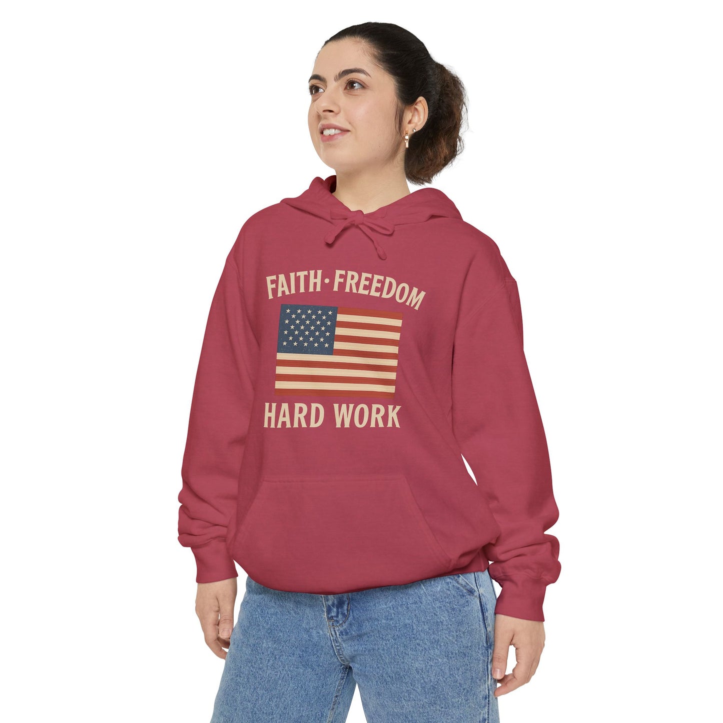 Faith, Freedom & Hard Work | Patriotic Hoodies for made for True Americans