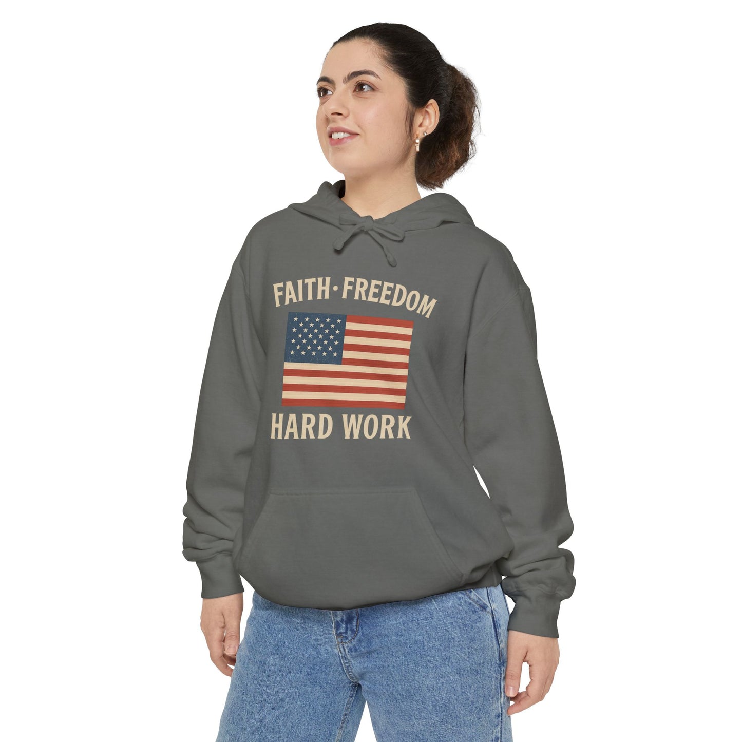 Faith, Freedom & Hard Work | Patriotic Hoodies for made for True Americans