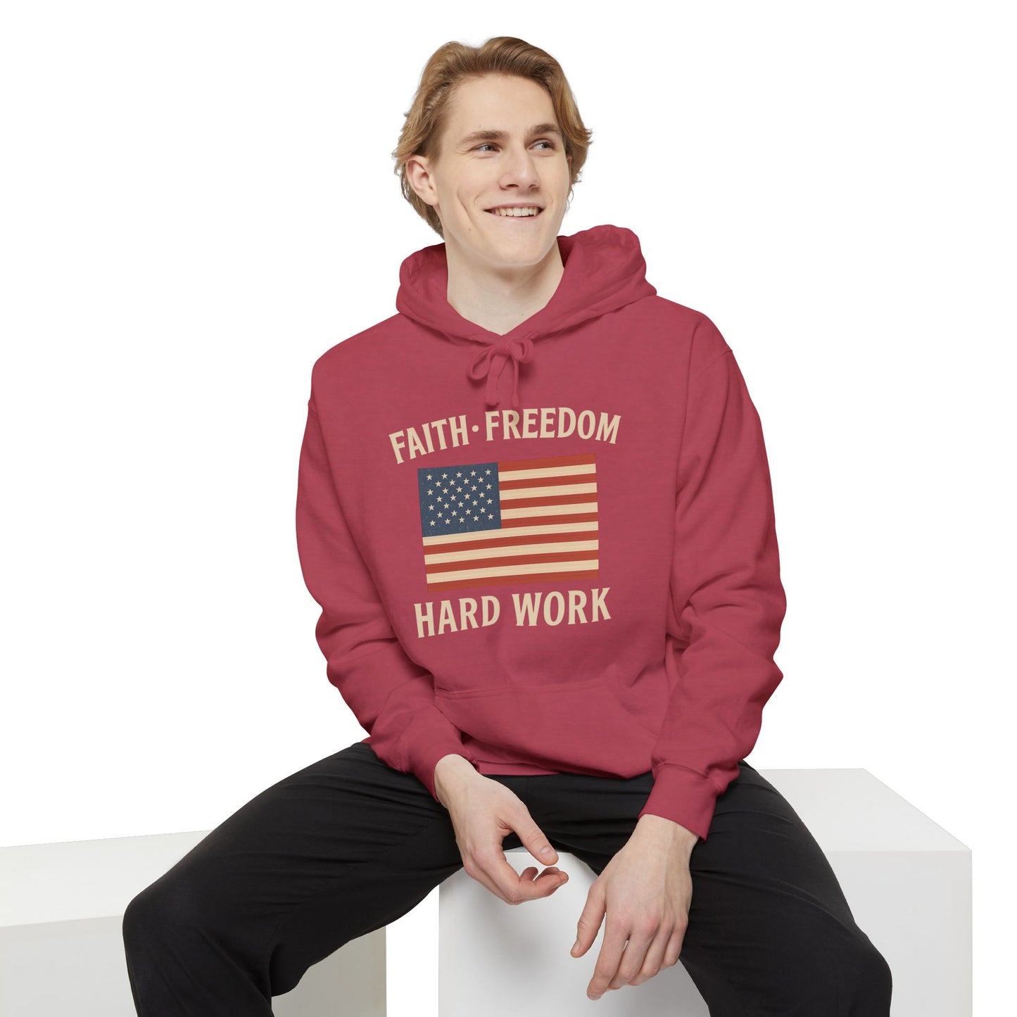 Faith, Freedom & Hard Work | Patriotic Hoodies for made for True Americans